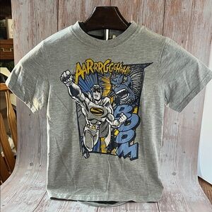 Healthtex Boys Gray Superhero Comic Graphic Tee - 5T